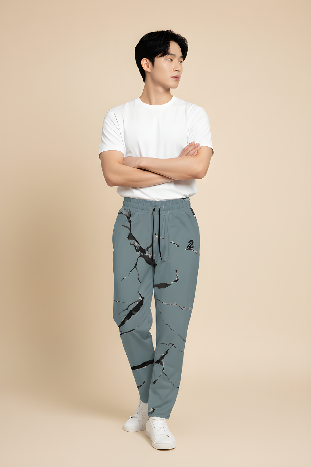 Wide-Leg Joggers 'Stripes'